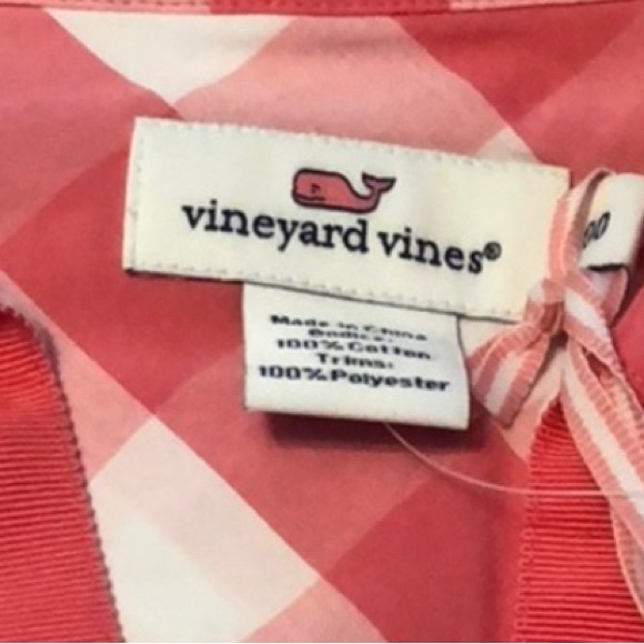 Vineyard Vines pink gingham dress - Picture 3 of 3